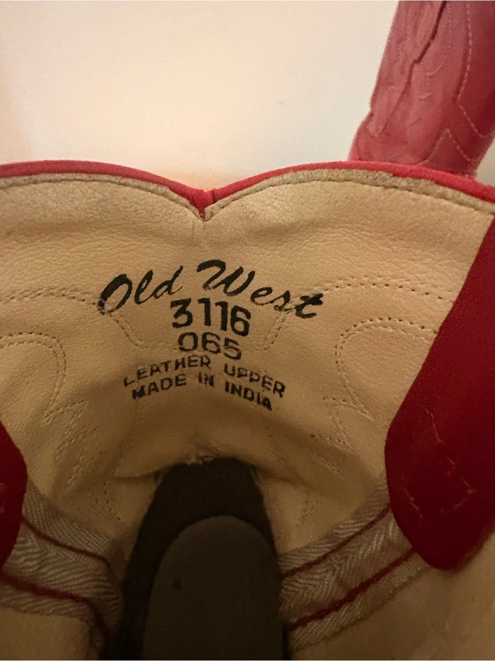 Kids Old West Red Cowboy Boots